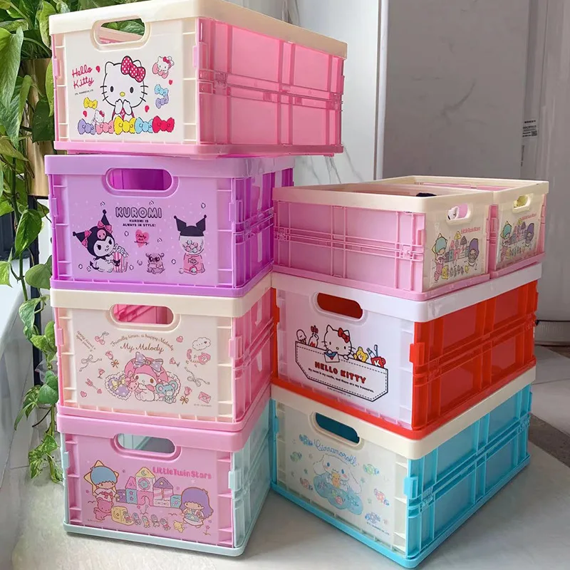 Kawaii Hello Kitty Sanrio Anime Cute Cinnamoroll Kuromi My Melody Girly Heart Cartoon Home Office Storage Box Toy for Girls
Kawaii Hello Kitty Sanrio Anime Cute Cinnamoroll Kuromi My Melody Girly Heart Cartoon Home Office Storage Box Toy for Girls