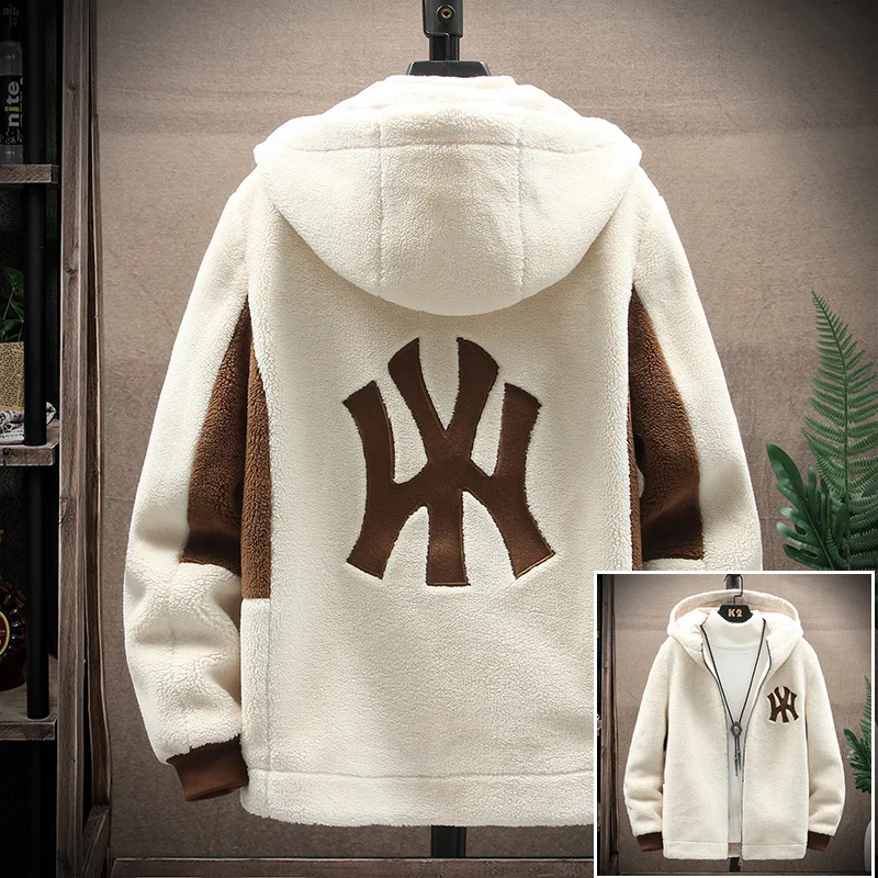Top Grade Lamb Velvet Men's Jacket Casual Hooded Zipper Coats Fashion Warm Wool Jackets New Male Winter Thick Designer Clothing
Top Grade Lamb Velvet Men's Jacket Casual Hooded Zipper Coats Fashion Warm Wool Jackets New Male Winter Thick Designer Clothing