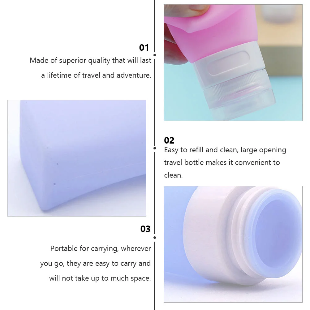Cosmetics Bottles Portable Silicone Squeezable Shampoo Size Squeeze Body: Plastic Go Containers
Cosmetics Bottles Portable Silicone Squeezable Shampoo Size Squeeze Body: Plastic Go Containers