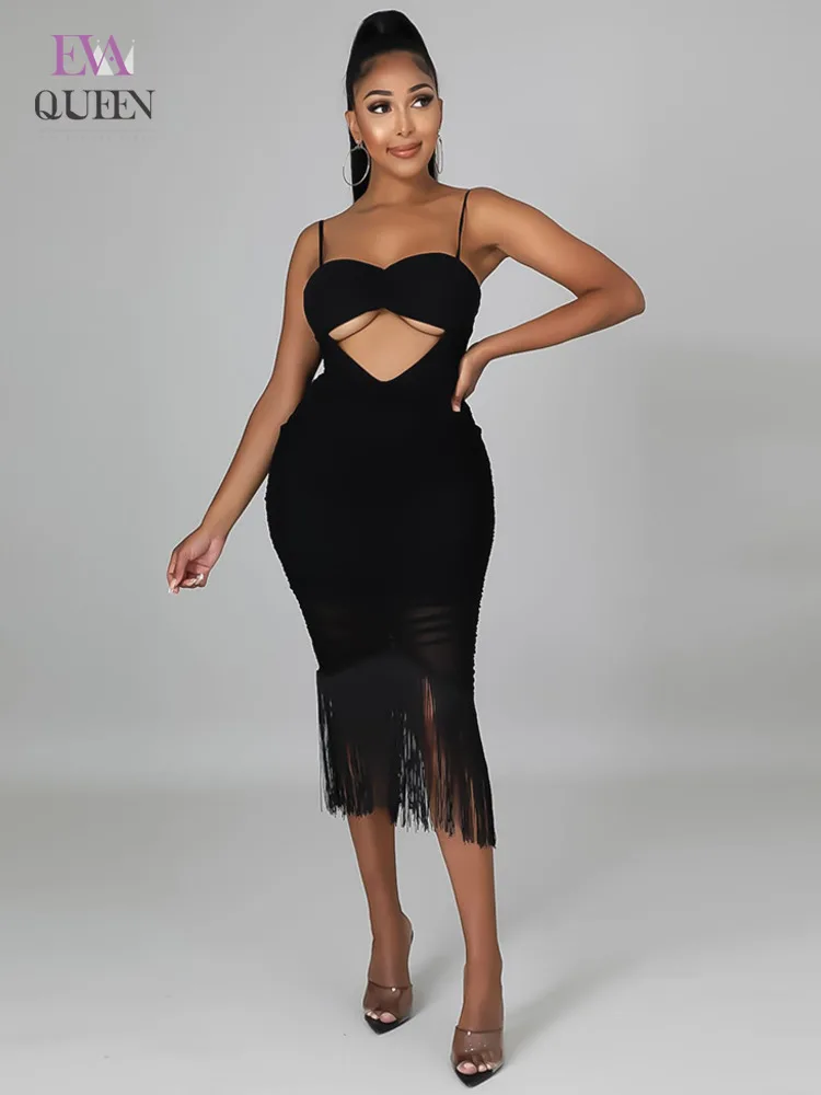 EvaQueen Mesh Ruched Tassel Date Midi Dress For Women Cut Out High Waist Bodycon Dresses Backless Slim V Neck Sexy Party Vestido
EvaQueen Mesh Ruched Tassel Date Midi Dress For Women Cut Out High Waist Bodycon Dresses Backless Slim V Neck Sexy Party Vestido