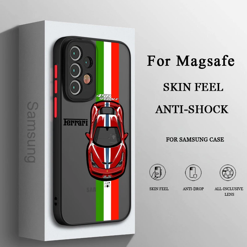 Luxury Car Ferrari Logo Cool Phone Case For Samsung A71 A70 A50 A52 A51 A42 A32 A22 A21S A12 A33 A53 Frosted Translucent
Luxury Car Ferrari Logo Cool Phone Case For Samsung A71 A70 A50 A52 A51 A42 A32 A22 A21S A12 A33 A53 Frosted Translucent