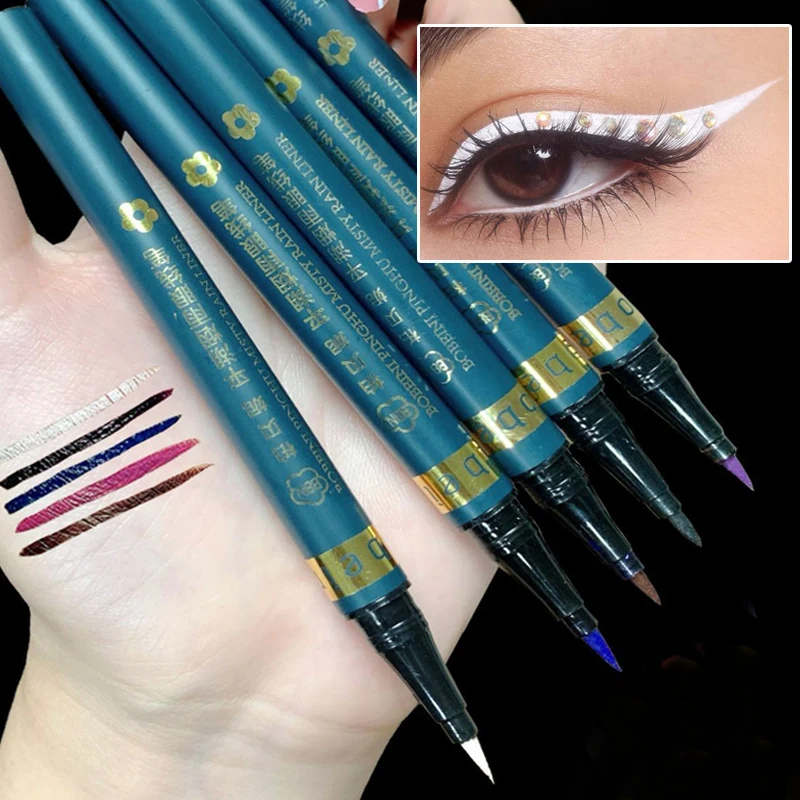 Matte White Black Liquid Eyeliner Pencil Waterproof Long Lasting Sweatproof Quickily Drying Eyeliner Pen Eyes Makeup Cosmetics
Matte White Black Liquid Eyeliner Pencil Waterproof Long Lasting Sweatproof Quickily Drying Eyeliner Pen Eyes Makeup Cosmetics