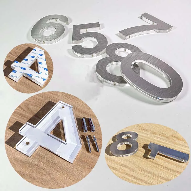12cm Stainless Steel Self-adhesive House Numbers Outdoor Street Address Sign Plates Big Door Number Stickers For Mailbox 0-9
12cm Stainless Steel Self-adhesive House Numbers Outdoor Street Address Sign Plates Big Door Number Stickers For Mailbox 0-9