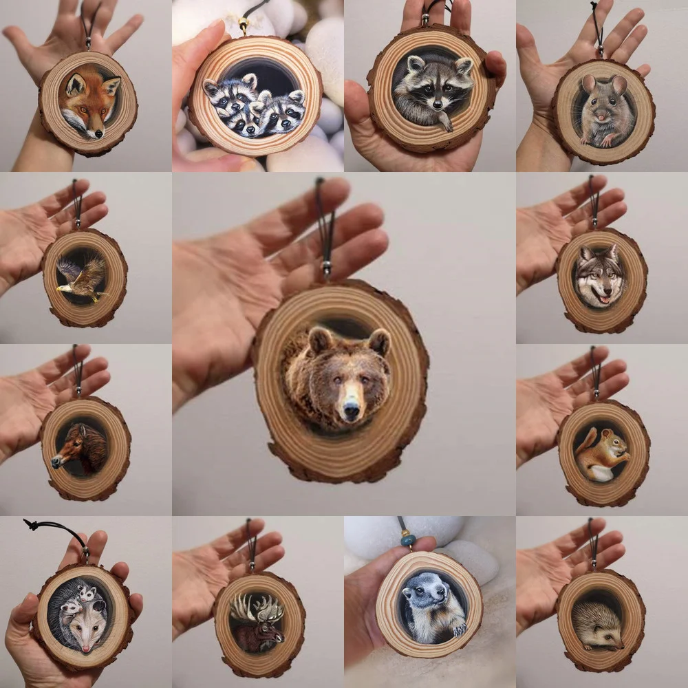 Christmas Tree Wooden Pendants Fireplace Animals Wood Chips Hanging Ornaments Hand-painted Wood Chips Traditional Home Decor
Christmas Tree Wooden Pendants Fireplace Animals Wood Chips Hanging Ornaments Hand-painted Wood Chips Traditional Home Decor