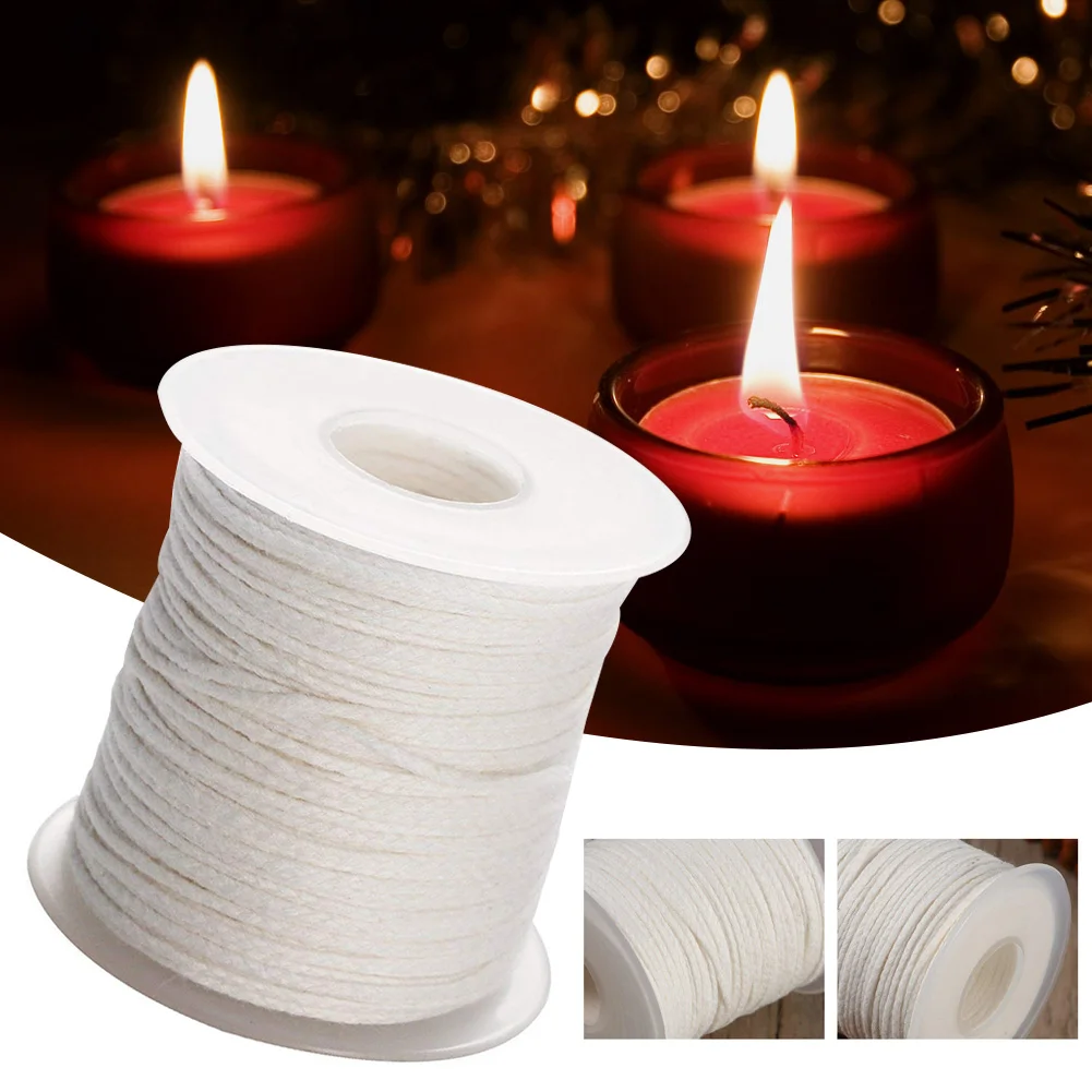 1 Roll 200 Feet 61M White Candle Wicks For Candle Making Cotton Candle Woven Wick Candle Making Supplies
1 Roll 200 Feet 61M White Candle Wicks For Candle Making Cotton Candle Woven Wick Candle Making Supplies