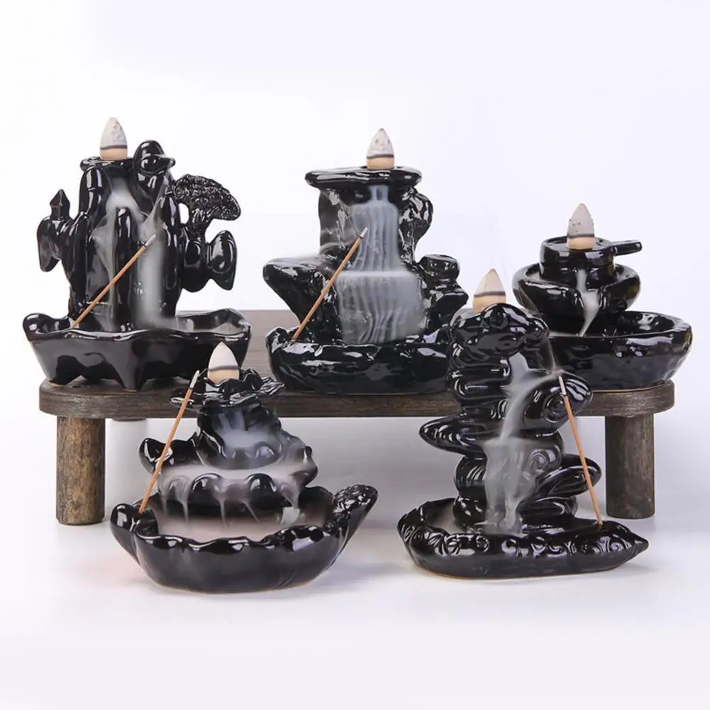 1PC Creative Waterfall Incense Burner Ceramic Incense Decoration Incense Incense Ceramic Burner Handmade Backflow Holder Co S7M6
1PC Creative Waterfall Incense Burner Ceramic Incense Decoration Incense Incense Ceramic Burner Handmade Backflow Holder Co S7M6