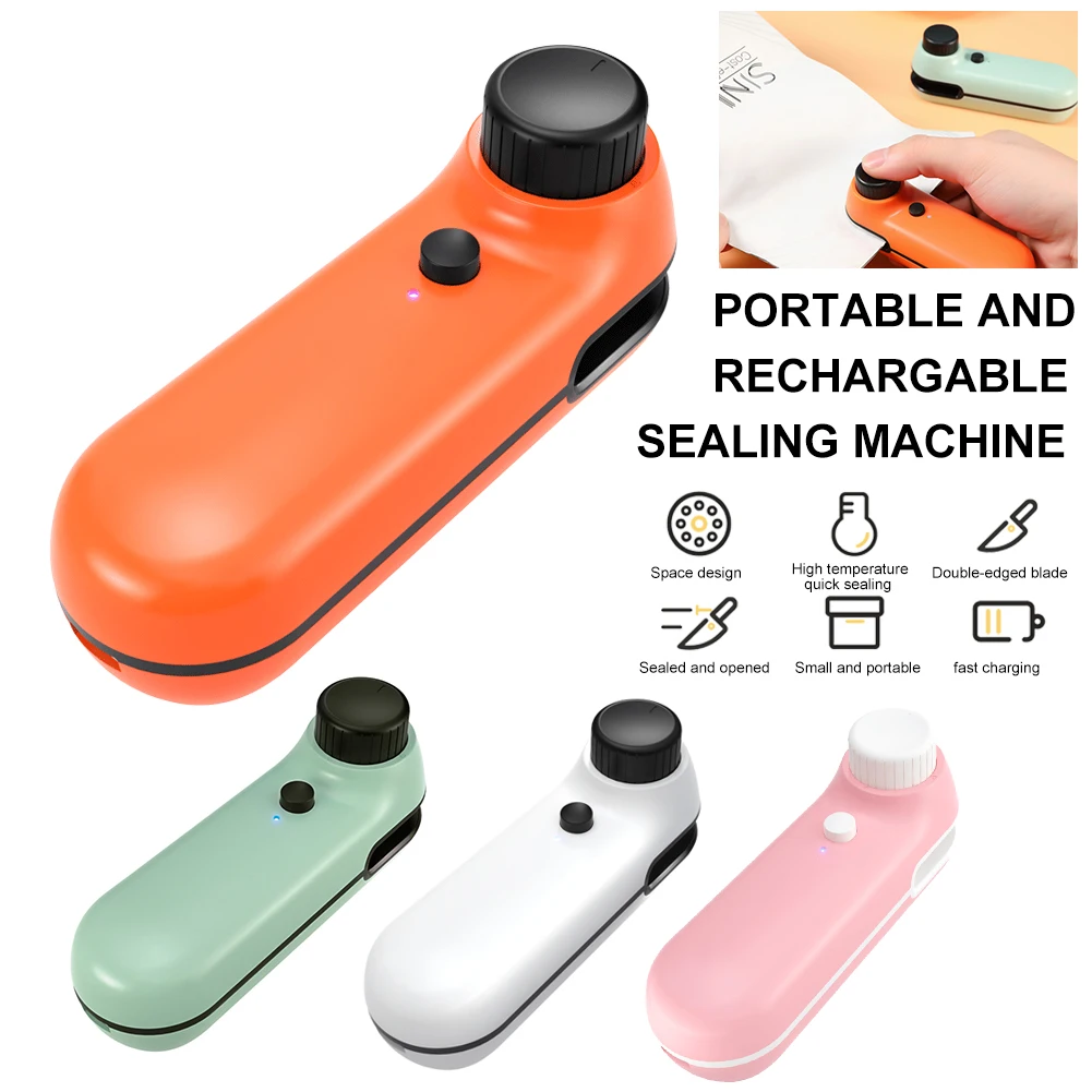 Mini Bag Sealer USB Charging Handheld Portable Bag Sealer 2-in-1 Heat Sealer and Cutter for Plastic Bags Food Bag Sealer Machine
Mini Bag Sealer USB Charging Handheld Portable Bag Sealer 2-in-1 Heat Sealer and Cutter for Plastic Bags Food Bag Sealer Machine