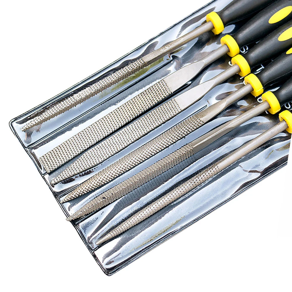 6 x 140mm Mini Metal Rasp Needle Files Set Wood Carving Tools for Steel Rasp Needle Filing Woodworking Hand File Tool
6 x 140mm Mini Metal Rasp Needle Files Set Wood Carving Tools for Steel Rasp Needle Filing Woodworking Hand File Tool