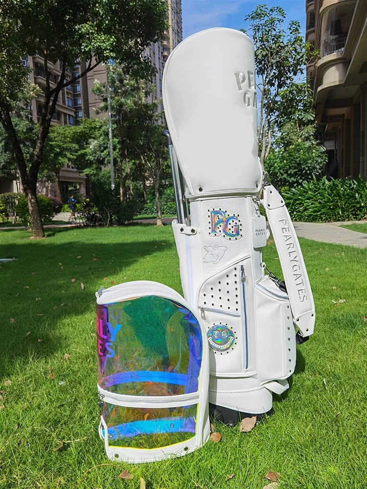 Pearlygates Golf Bag with Wheels Black White Waterproof Travel Pearly Gates Golf Sport Caddy Package 골프가방
Pearlygates Golf Bag with Wheels Black White Waterproof Travel Pearly Gates Golf Sport Caddy Package 골프가방