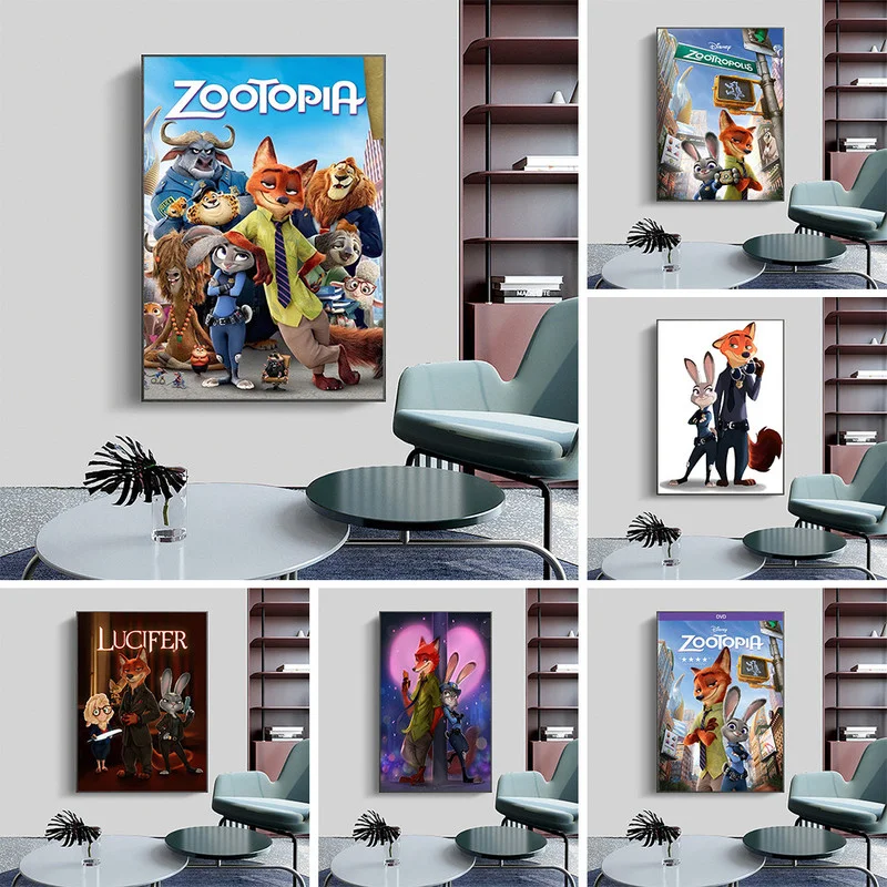 Цифровая картина маслом Disney кролик Джуди из «зверополиса» and Foxnick, Настенная картина для спальни, картины для гостиной, одиночный Декор
Цифровая картина маслом Disney кролик Джуди из «зверополиса» and Foxnick, Настенная картина для спальни, картины для гостиной, одиночный Декор