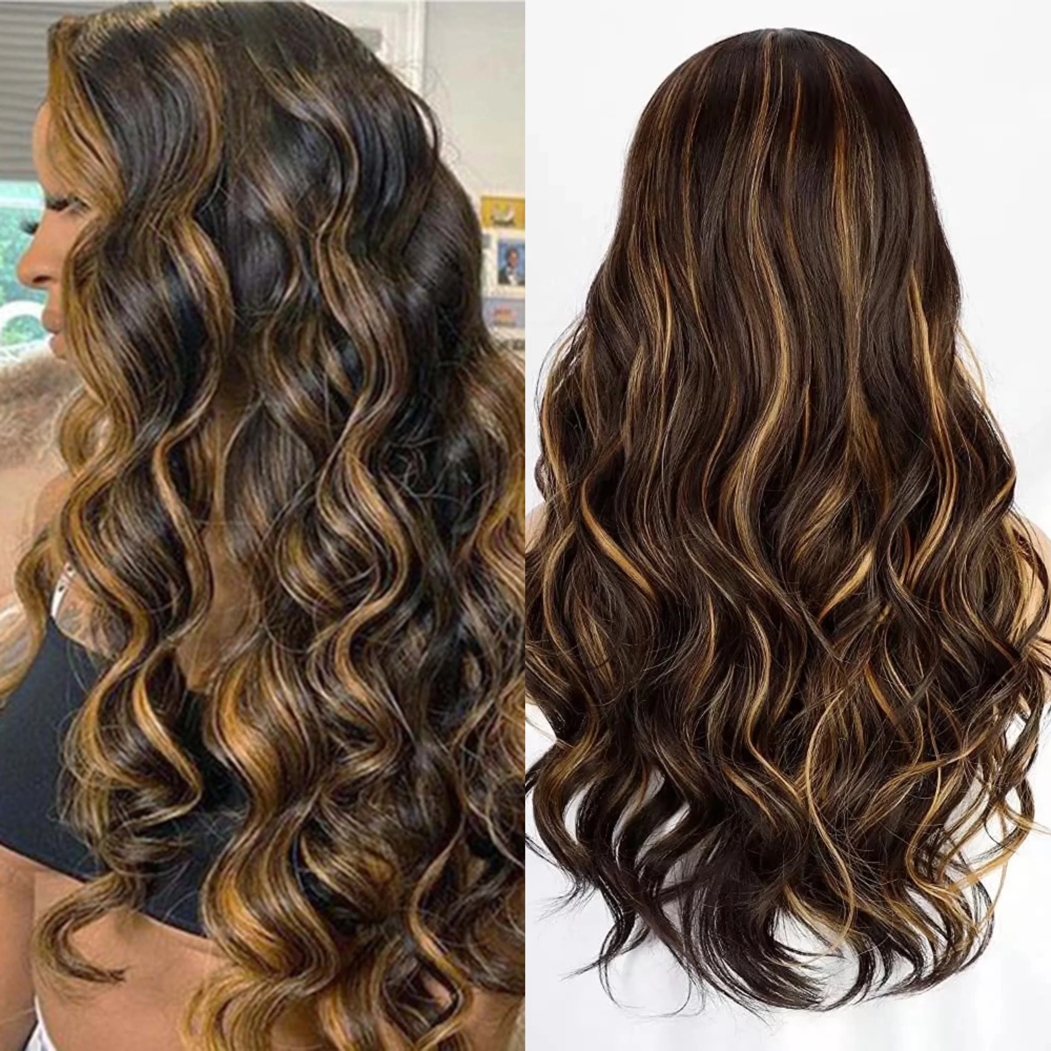 Highlight Synthetic Lace Wigs For Women Honey Blonde Color Body Wave Lace Wigs Glueless Blonde Wig Heat Resistant Fiber
Highlight Synthetic Lace Wigs For Women Honey Blonde Color Body Wave Lace Wigs Glueless Blonde Wig Heat Resistant Fiber