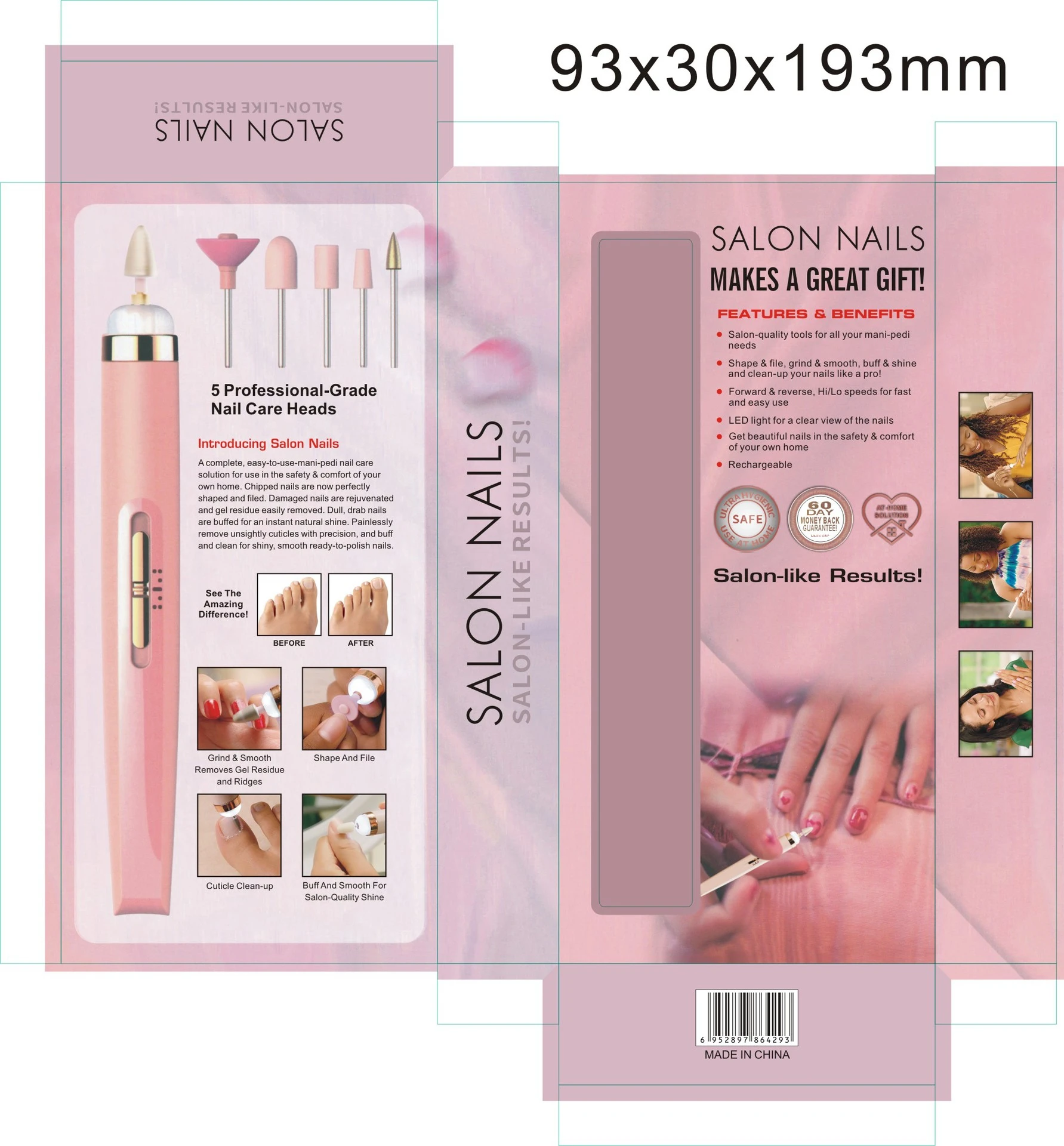 Electric Nail Grinder Nail Polishing Machine with Light Portable Mini Electric Manicure Art Pen Tools
Electric Nail Grinder Nail Polishing Machine with Light Portable Mini Electric Manicure Art Pen Tools