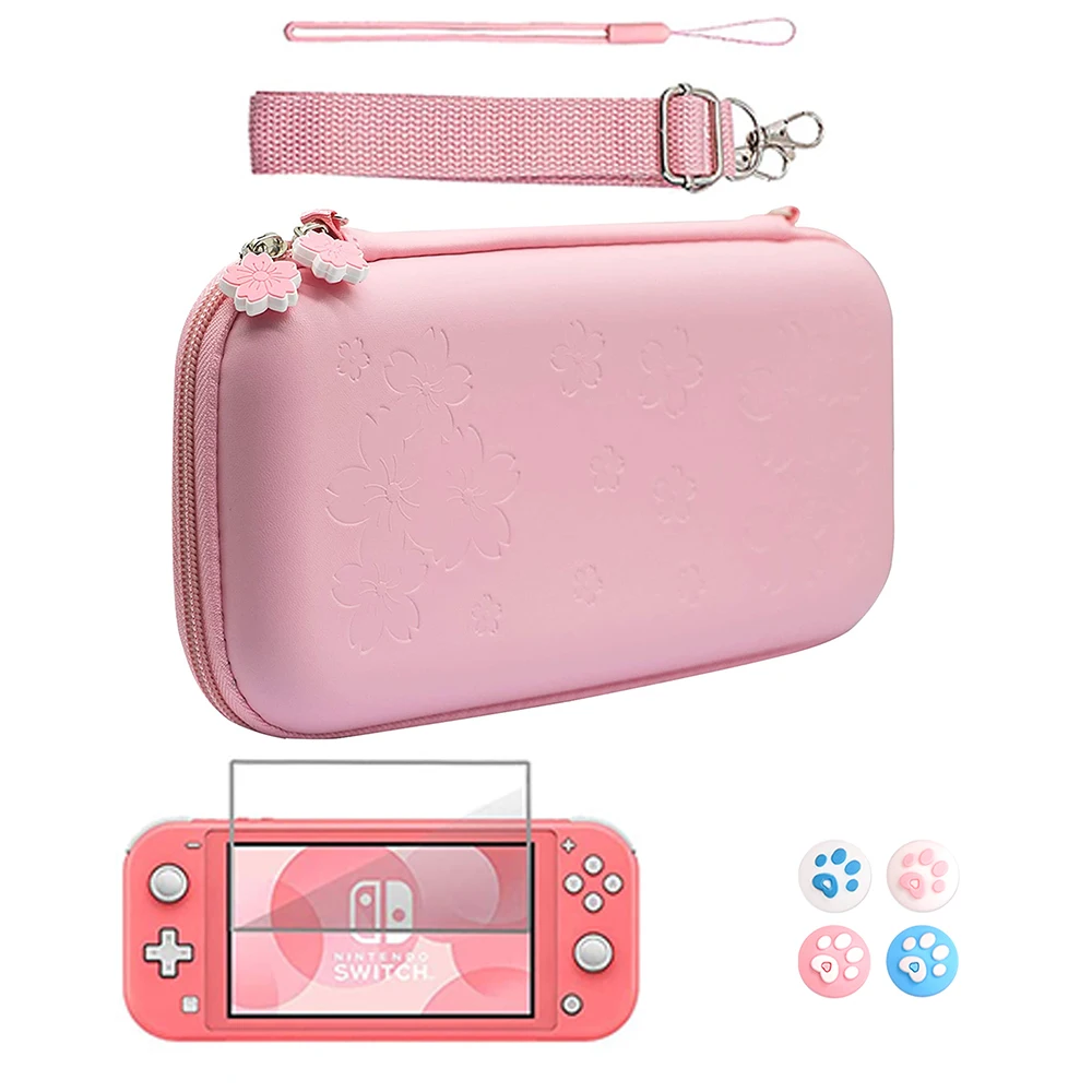 Милый защитный чехол для Nintendo Switch Lite с 4 колпачками для захвата большими пальцами и закаленным защитным стеклом для экрана HD 
Милый защитный чехол для Nintendo Switch Lite с 4 колпачками для захвата большими пальцами и закаленным защитным стеклом для экрана HD