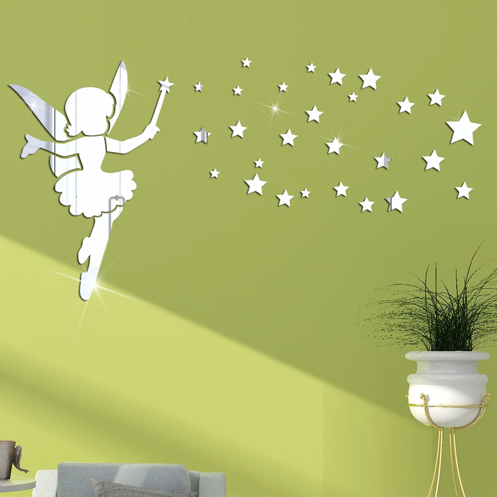 Girls Bedroom Anime Decor Wall Sticker Acrylic Fairy Magic Wand 3D Crystal Mirror Sticker Paper Bedroom Living Room Decoration
Girls Bedroom Anime Decor Wall Sticker Acrylic Fairy Magic Wand 3D Crystal Mirror Sticker Paper Bedroom Living Room Decoration