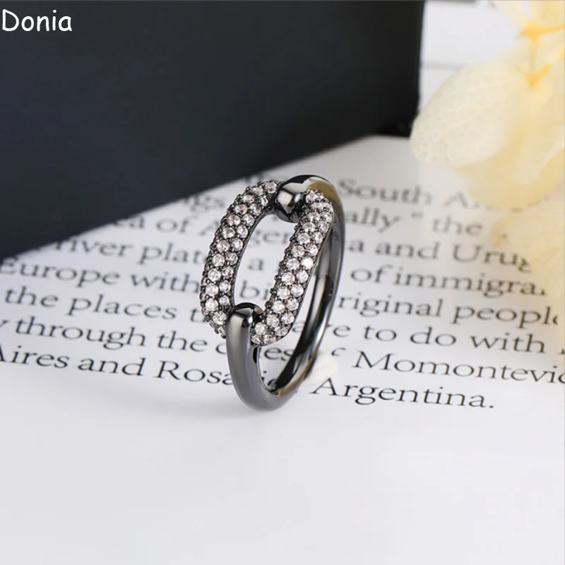 Donia jewelry European and American fashion ring buckle small square ring jewelry copper micro AAA zircon ring geometric luxury
Donia jewelry European and American fashion ring buckle small square ring jewelry copper micro AAA zircon ring geometric luxury