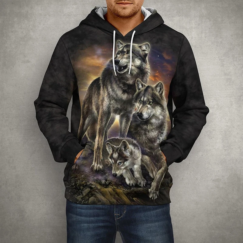 New Wolf Hoodies Men Women 3D Hooded Sweatshirts Cool Animal Printed Pullover Coat Fashion Casual Streetwear Tops Unisex Clothes
New Wolf Hoodies Men Women 3D Hooded Sweatshirts Cool Animal Printed Pullover Coat Fashion Casual Streetwear Tops Unisex Clothes