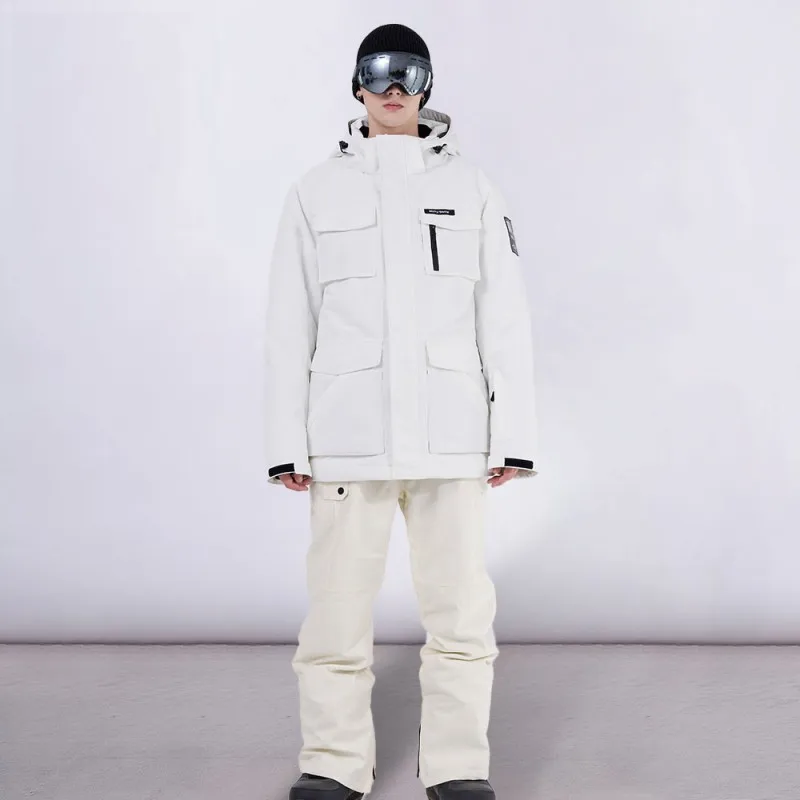Ski Suit Men's Winter Fishing Working Clothes Skims Snowboard Thickening -30 ℃ Thermal Windproof Waterproof Ski Jacket and Pants
Ski Suit Men's Winter Fishing Working Clothes Skims Snowboard Thickening -30 ℃ Thermal Windproof Waterproof Ski Jacket and Pants