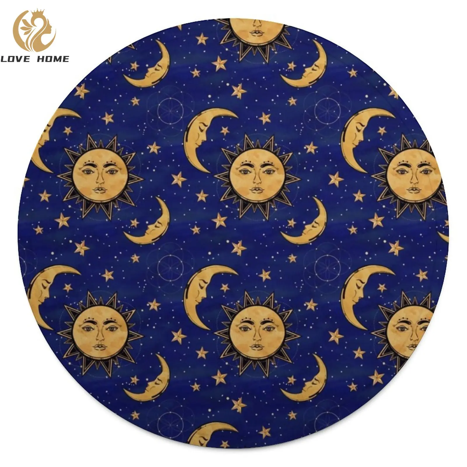 Sun Stars Celestial Blanket Vintage Moon Travel Soft Round Blanket Cheap Furry Fleece Bedspread
Sun Stars Celestial Blanket Vintage Moon Travel Soft Round Blanket Cheap Furry Fleece Bedspread
