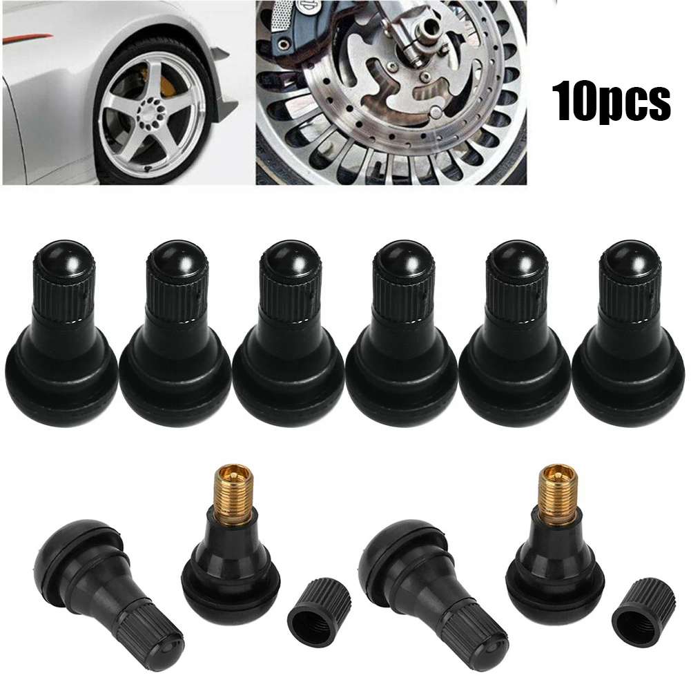 10pcs TR412 Tubeless Tire Valve Stems Stubby Rubber+copper Black 7.5mm Tubeless Tire Valve Stems For ATV, Lawn Mower, Etc.
10pcs TR412 Tubeless Tire Valve Stems Stubby Rubber+copper Black 7.5mm Tubeless Tire Valve Stems For ATV, Lawn Mower, Etc.