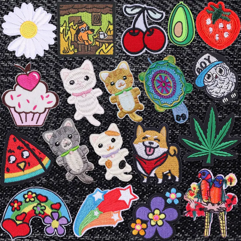 Daisy Maple Leaf Anime Cat Embroidery Patch Clothing Thermoadhesive Patches for Clothes Sewing Diy Badges for T-shirts Appliques
Daisy Maple Leaf Anime Cat Embroidery Patch Clothing Thermoadhesive Patches for Clothes Sewing Diy Badges for T-shirts Appliques