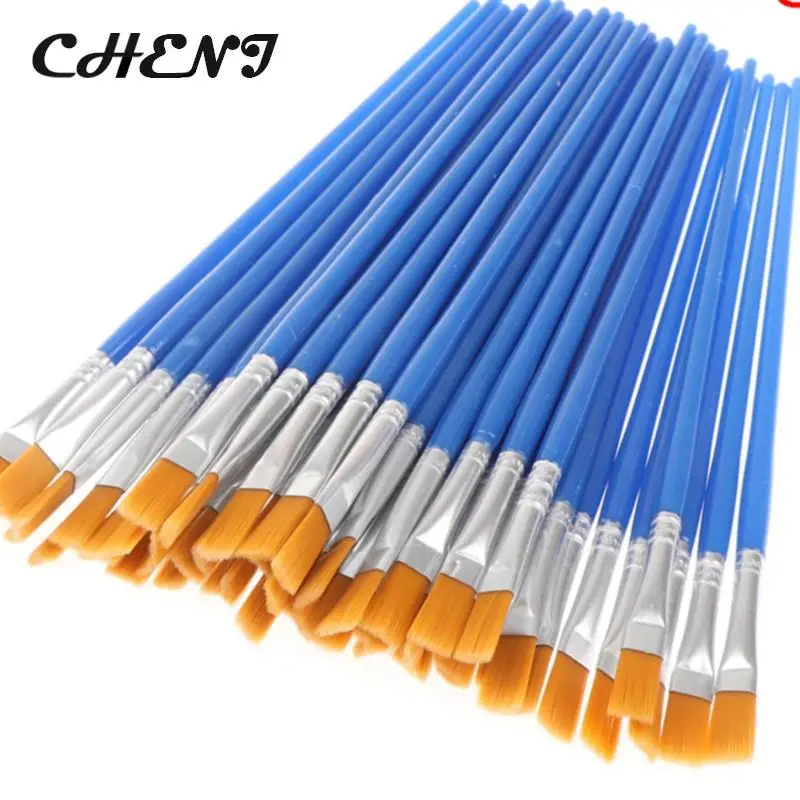 50 PCS Flat Paint Brushes Small Brush Volume For Painting Detail Essential Props For Painting Art
50 PCS Flat Paint Brushes Small Brush Volume For Painting Detail Essential Props For Painting Art