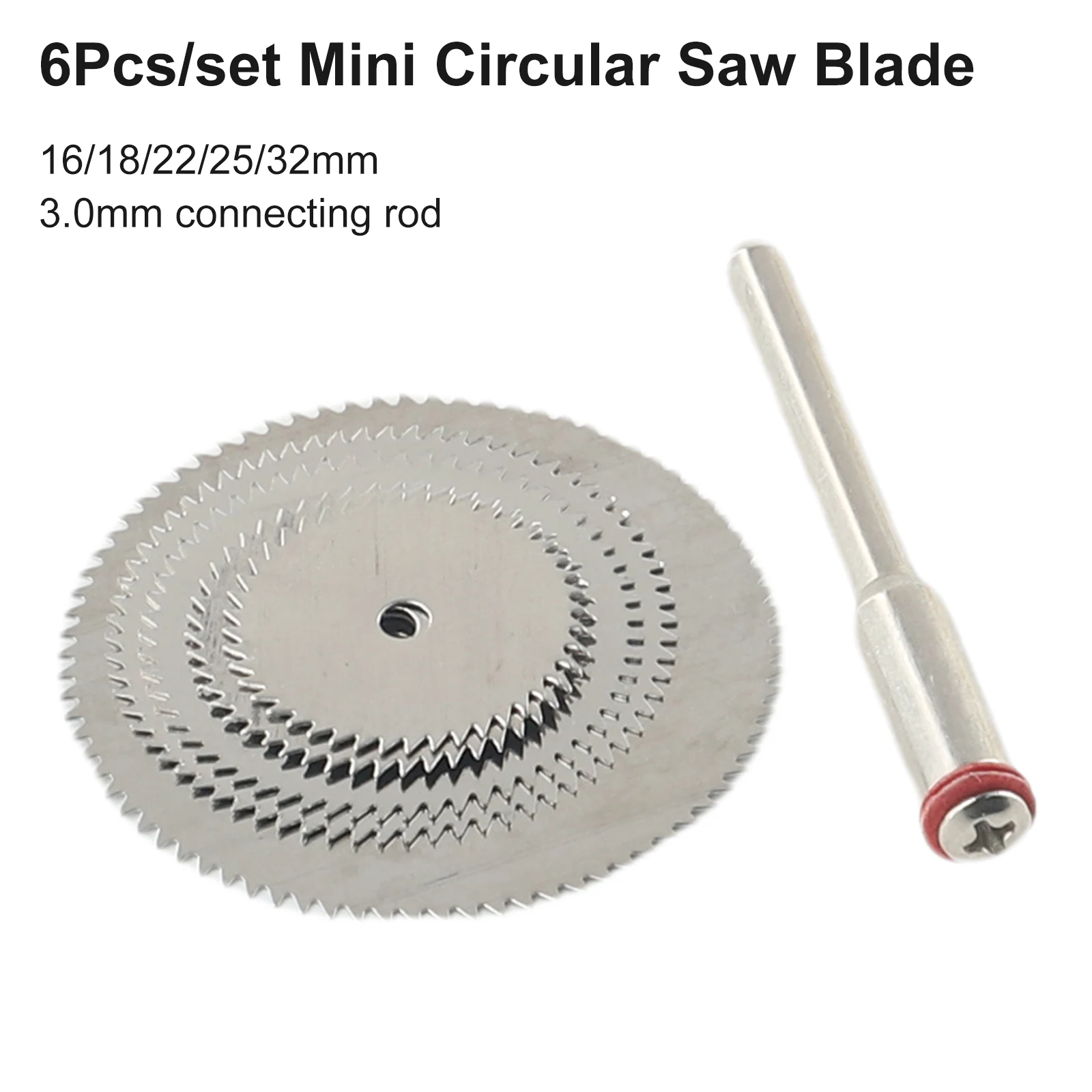 6pcs Circular Saw Blade Electric Grinding Cutting Disc 16 18 22 25 32mm For Rotary Cutter Tool Stainless Steel Tool Accesssories
6pcs Circular Saw Blade Electric Grinding Cutting Disc 16 18 22 25 32mm For Rotary Cutter Tool Stainless Steel Tool Accesssories