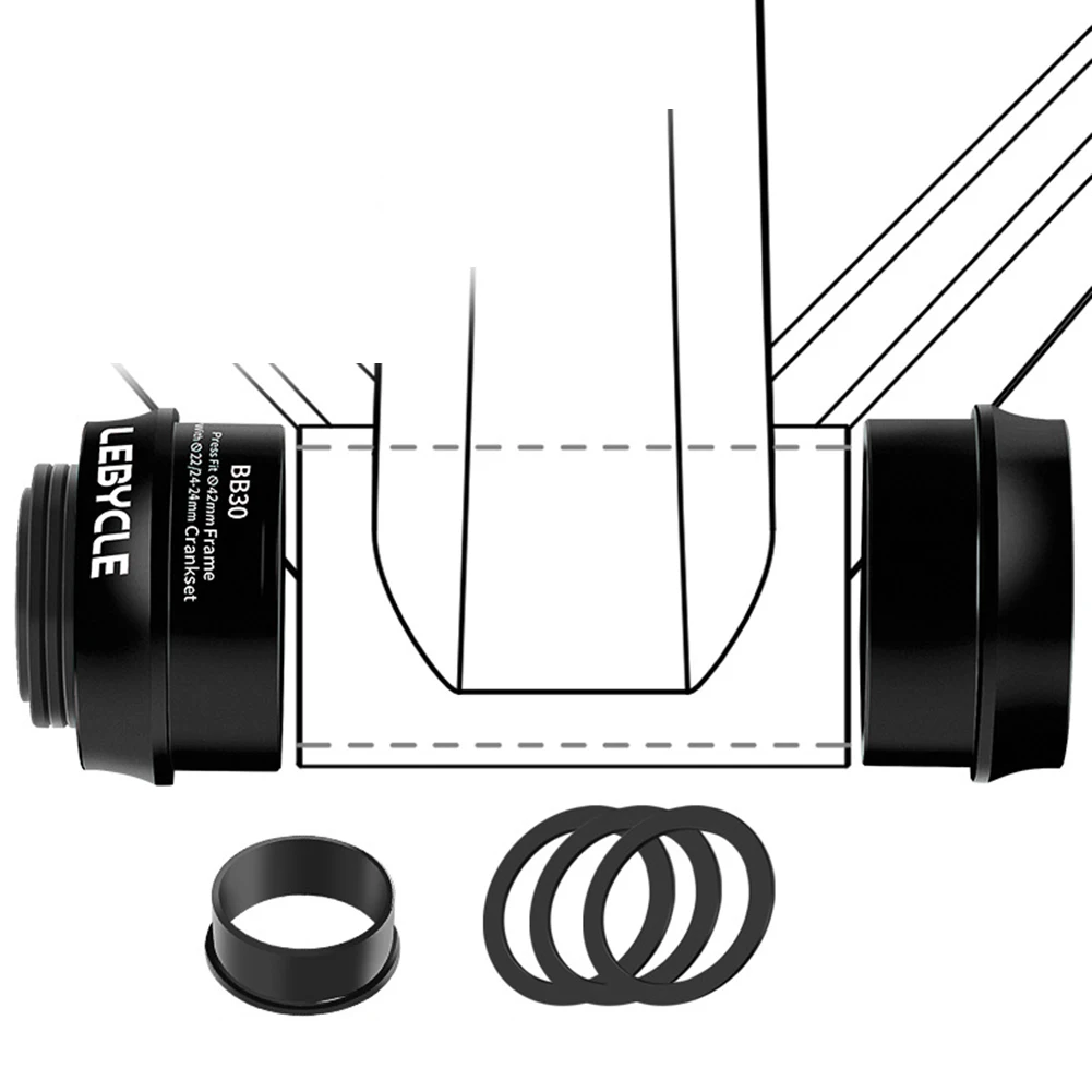 MTB Bicycle BB30 Press-Fit Bottom Bracket Is Suitable ForShimano Bearing Mountain Road Bike Press-in Central Axle Sleeve Parts
MTB Bicycle BB30 Press-Fit Bottom Bracket Is Suitable ForShimano Bearing Mountain Road Bike Press-in Central Axle Sleeve Parts