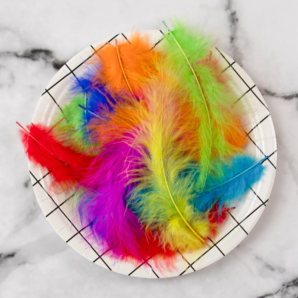 10-15cm Color Turkey Feather Fluffy Dyed Plume 100PCS/bag DIY Ornaments Decorative Accessories Decorative Feather Crafts
10-15cm Color Turkey Feather Fluffy Dyed Plume 100PCS/bag DIY Ornaments Decorative Accessories Decorative Feather Crafts