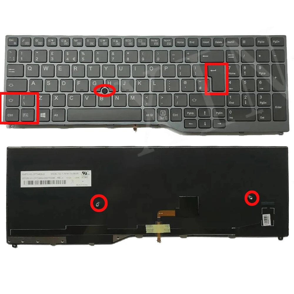 Клавиатура UK Pointer для ноутбука Fujitsu Lifebook E458 E558 E459 U757 U758 E559 U759
Клавиатура UK Pointer для ноутбука Fujitsu Lifebook E458 E558 E459 U757 U758 E559 U759