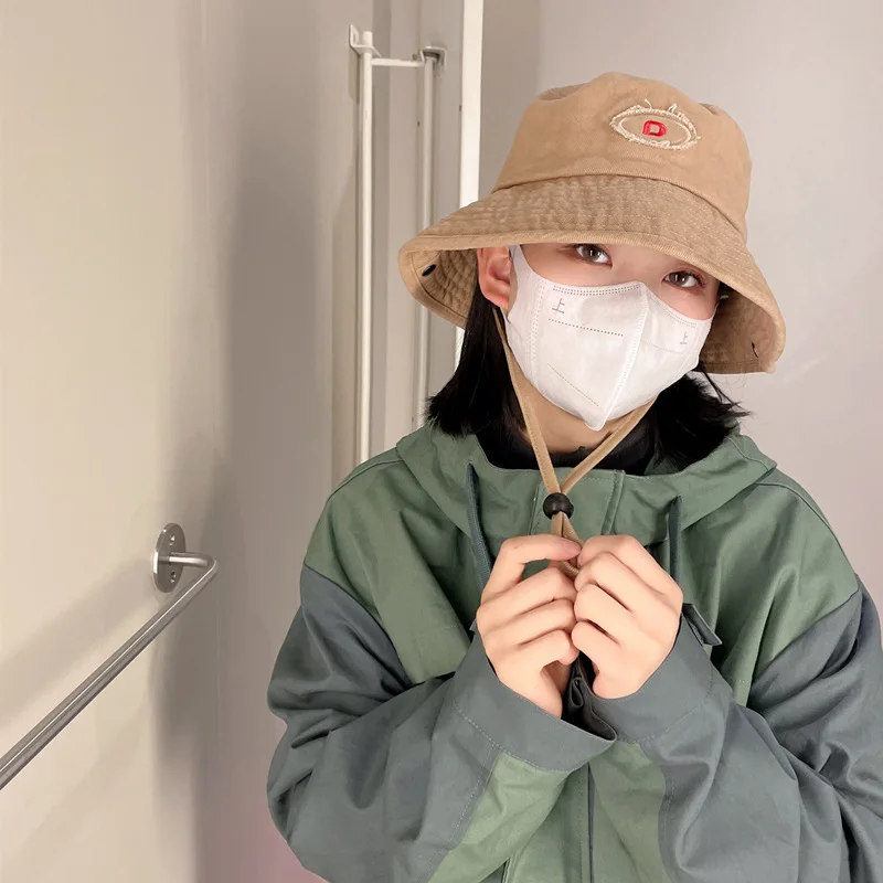Japanese Retro Letters Embroidery Draw String Large Eaves Fisherman Cap Mountain Basin Cap Outdoor Sports Is Prevented Bask In S
Japanese Retro Letters Embroidery Draw String Large Eaves Fisherman Cap Mountain Basin Cap Outdoor Sports Is Prevented Bask In S