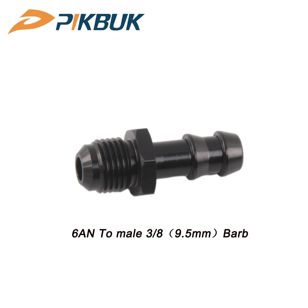 6AN Flare to 3/8 Hose Barb Fittings Adapter Aluminum Fuel Line -6 AN Male to 3/8" Push On Barb Connector Black
6AN Flare to 3/8 Hose Barb Fittings Adapter Aluminum Fuel Line -6 AN Male to 3/8" Push On Barb Connector Black