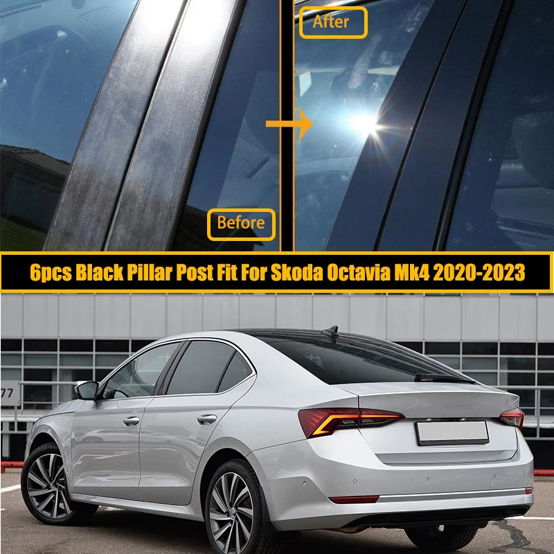Автомобильные стойки для Skoda Octavia Mk4 2020 2021 2022 2023 глянцевые черные накладки на двери окна наклейки автостайлинг аксессуары
Автомобильные стойки для Skoda Octavia Mk4 2020 2021 2022 2023 глянцевые черные накладки на двери окна наклейки автостайлинг аксессуары