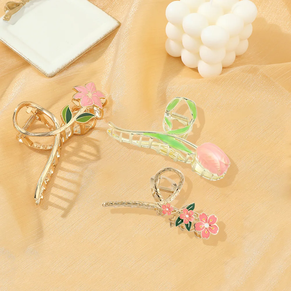3Pcs New Women Metal Hair Claw Elegant Gold Flowers Hair Clips Barrette Crab Headband Ponytail Clip Headwear Hair Accessories
3Pcs New Women Metal Hair Claw Elegant Gold Flowers Hair Clips Barrette Crab Headband Ponytail Clip Headwear Hair Accessories