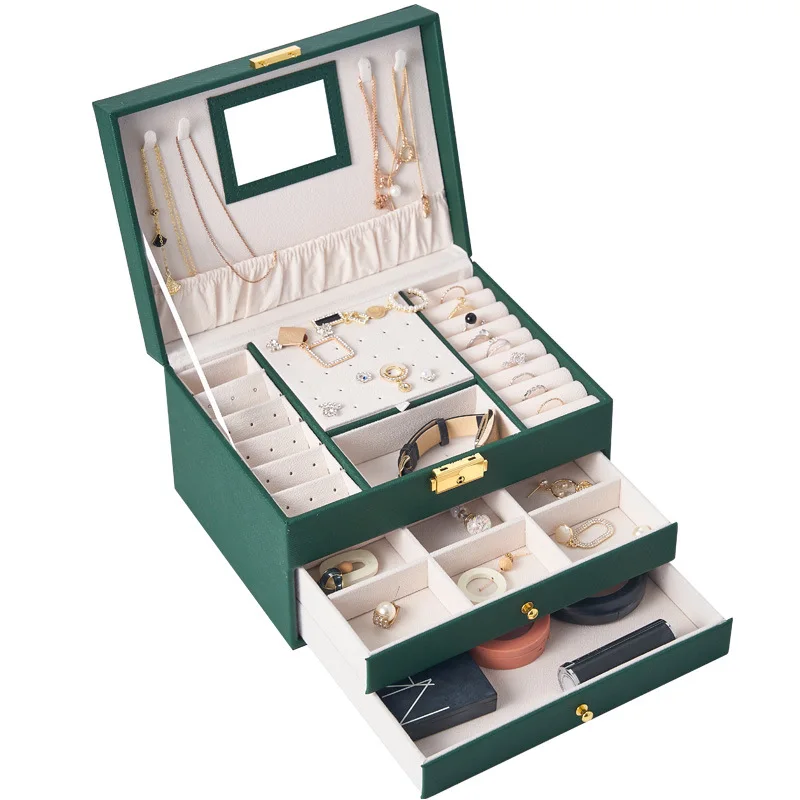 3 Layers Leather Jewelry Storage Box Multi-Function Earring Jewelry Box Retro Earring Storage Box Jewelry Box
3 Layers Leather Jewelry Storage Box Multi-Function Earring Jewelry Box Retro Earring Storage Box Jewelry Box