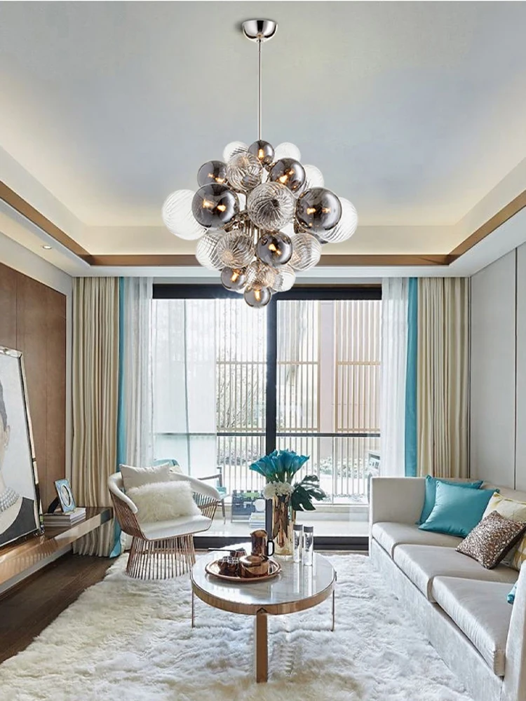 Современная зеркальная стеклянная люстра в форме алмазного шара, Скандинавская волшебная лампа в форме молекулы искусства, для столовой, спальни, Подвесная лампа
Современная зеркальная стеклянная люстра в форме алмазного шара, Скандинавская волшебная лампа в форме молекулы искусства, для столовой, спальни, Подвесная лампа