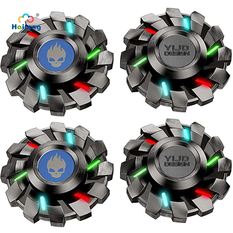Metal Fidget Hand Spinner Toys RGB Color Light Alloy Antique Made Glow Anti Stress Spinner Toys For Adults Kids Gift
Metal Fidget Hand Spinner Toys RGB Color Light Alloy Antique Made Glow Anti Stress Spinner Toys For Adults Kids Gift