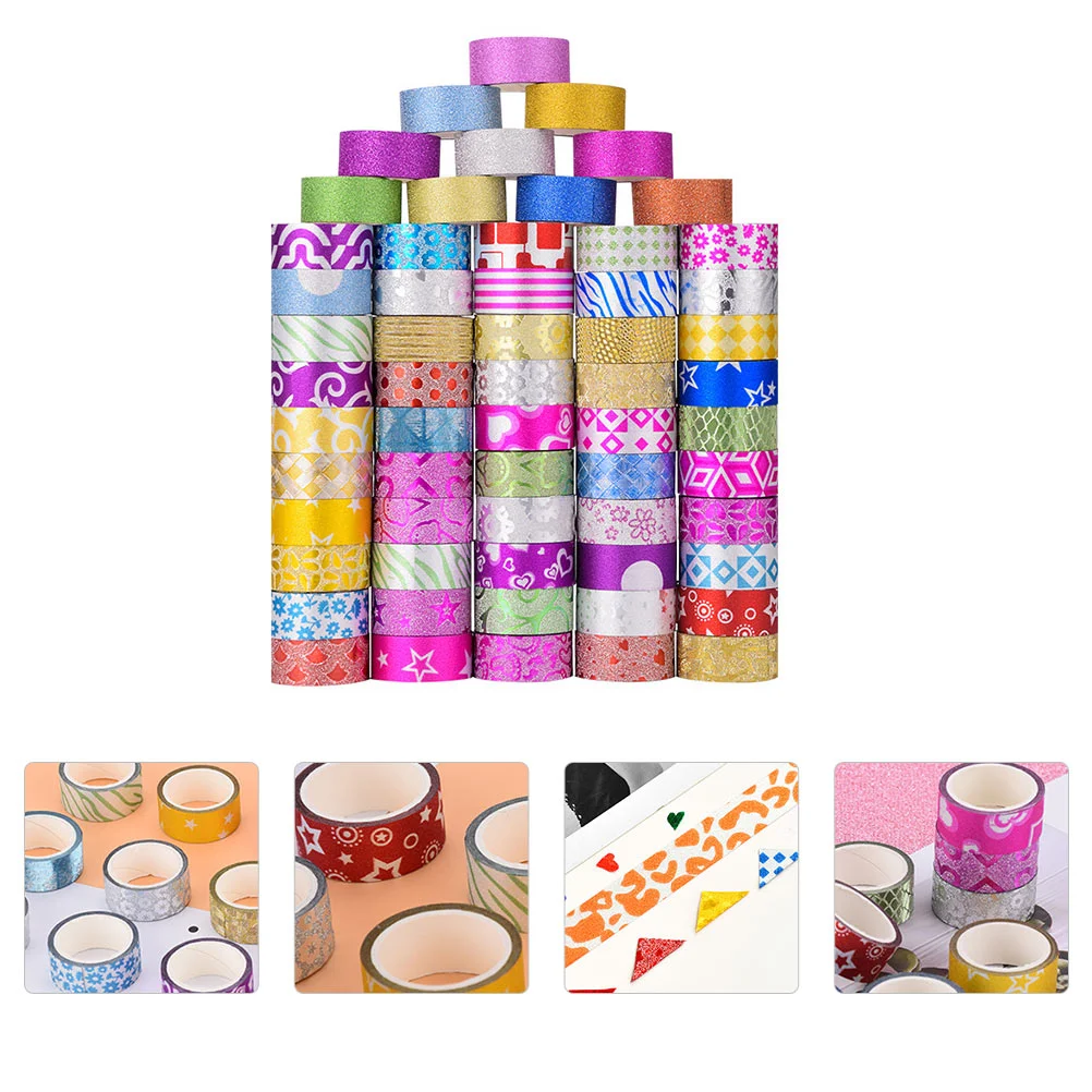 60 Rolls Sticky Paper Tape Glitter Washi Tape Washi Tape Crafts Floral Washi Tape Cardstock Stickers Floral Stickers
60 Rolls Sticky Paper Tape Glitter Washi Tape Washi Tape Crafts Floral Washi Tape Cardstock Stickers Floral Stickers