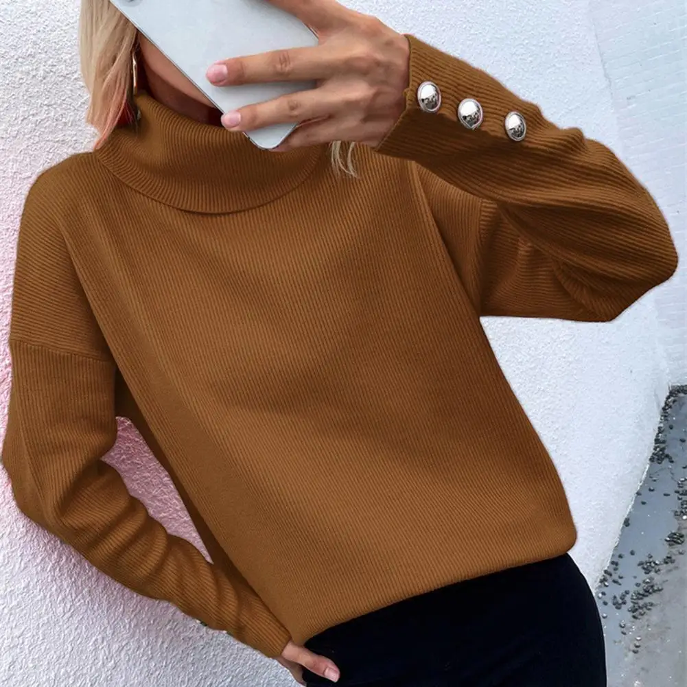 Women Sweater Loose Fit Ribbed Turtleneck Lady Sweater Autumn/winter Long Loose Hem Knitwear Women's Clothing
Women Sweater Loose Fit Ribbed Turtleneck Lady Sweater Autumn/winter Long Loose Hem Knitwear Women's Clothing
