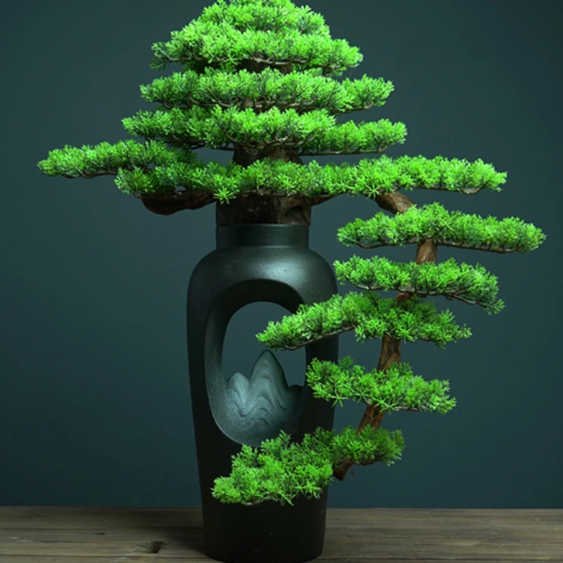 simulation welcoming pine bonsai green plant living room edge cabinet, porch, and indoor pine tree soft decoration decorations
simulation welcoming pine bonsai green plant living room edge cabinet, porch, and indoor pine tree soft decoration decorations