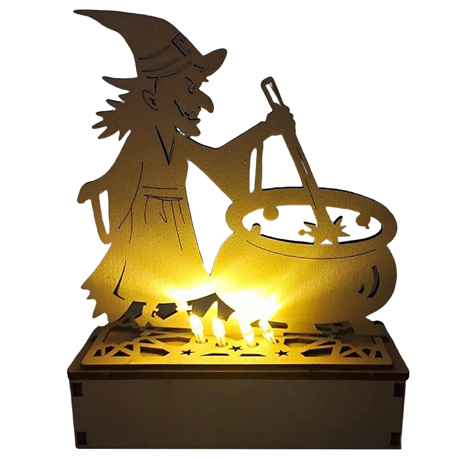 Wooden Hollow Led Lights Luminous Ornaments Battery Operated Witch Tree Ghost Pattern Pendants For Home Party Window Decor
Wooden Hollow Led Lights Luminous Ornaments Battery Operated Witch Tree Ghost Pattern Pendants For Home Party Window Decor