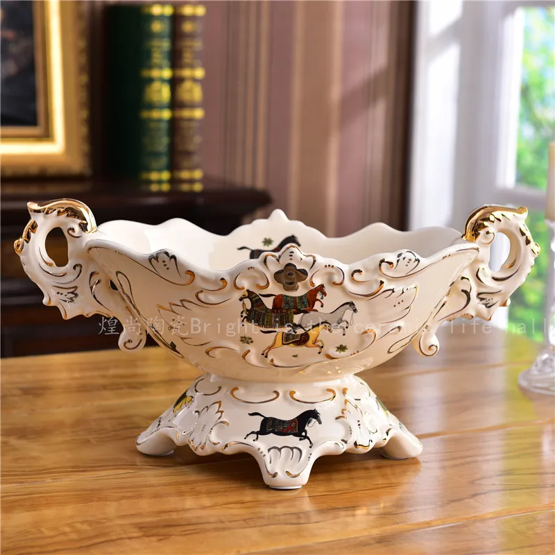 Ceramic fruit plate fruit plate dry fruit plate living room decoration large capacity fruit plate set
Ceramic fruit plate fruit plate dry fruit plate living room decoration large capacity fruit plate set