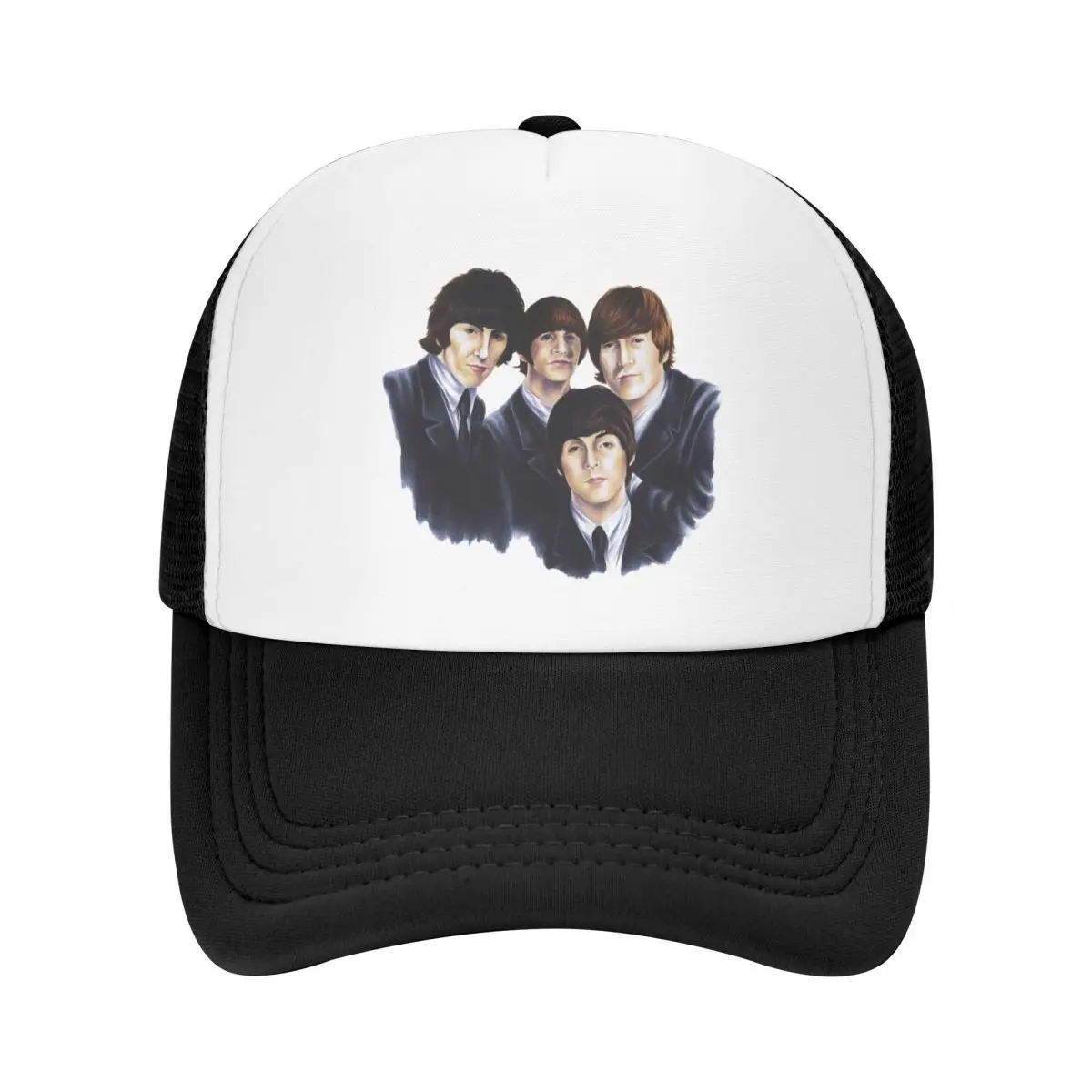 Harajuku The Beatle Memebers Art Кепка Модные повседневные сетчатые бейсболки Регулируемая