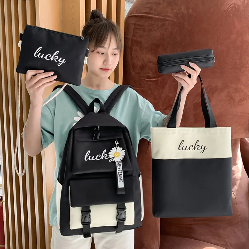 4 Pcs Women's Kawaii Backpack Cute School Bags for Girls Boys School Backpacks with Tote Crossbody Shoulder Bags Clutch Pen Case
4 Pcs Women's Kawaii Backpack Cute School Bags for Girls Boys School Backpacks with Tote Crossbody Shoulder Bags Clutch Pen Case