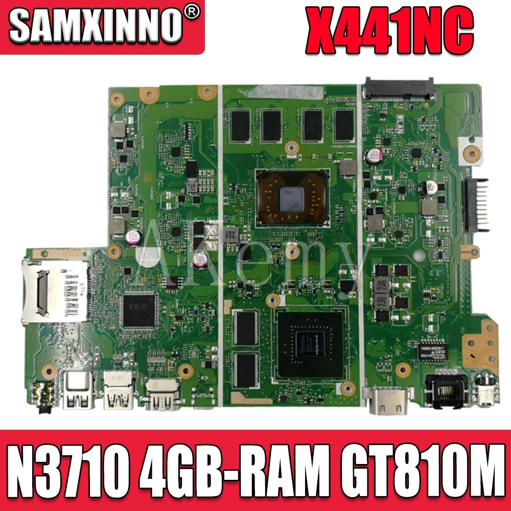 Материнская плата X441NC, модель X441N X441NC, протестированная материнская плата OK N3710 CPU 4GB-RAM GT810M
Материнская плата X441NC, модель X441N X441NC, протестированная материнская плата OK N3710 CPU 4GB-RAM GT810M