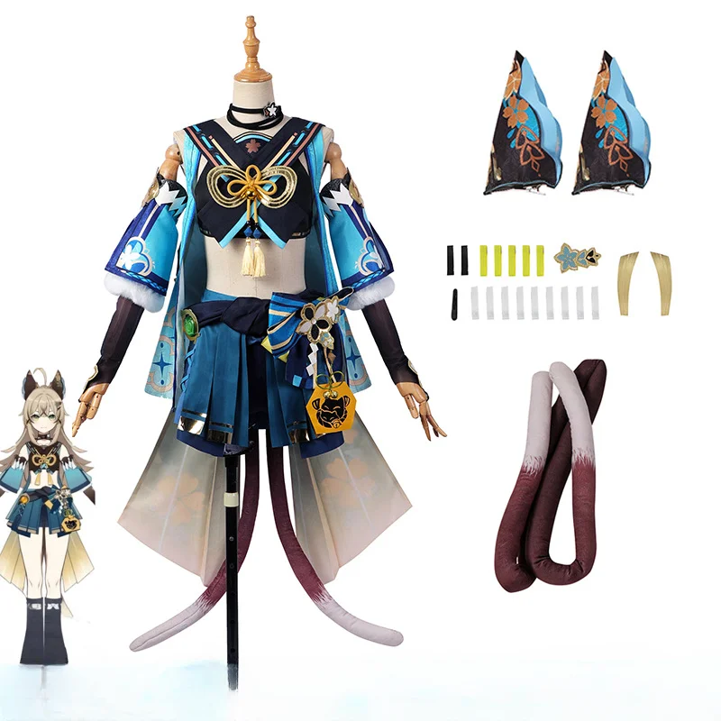 Kirara косплей костюм парик игра Genshin ударопрочный Кот на полу кошачий хвост леггинсы уши Хэллоуин
Kirara косплей костюм парик игра Genshin ударопрочный Кот на полу кошачий хвост леггинсы уши Хэллоуин