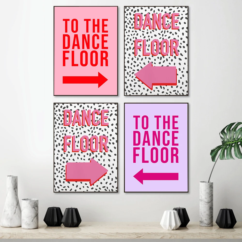 Funny Dance Floor Disco Arrow Poster and Print Spotty Wall Art Picture Party Sign Pink Red Unframed Painting Feature Home Decor
Funny Dance Floor Disco Arrow Poster and Print Spotty Wall Art Picture Party Sign Pink Red Unframed Painting Feature Home Decor