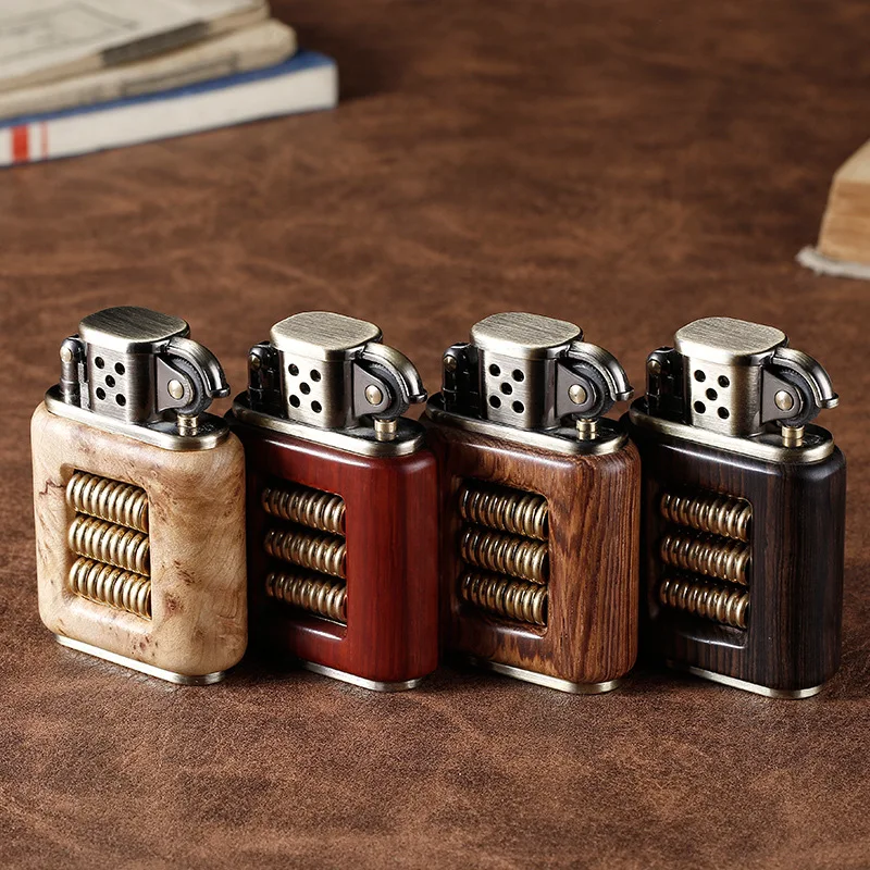 Sandalwood Kerosene Lighter Creative Windproof Old-fashioned Retro Grinding Wheel Personality Play Sandalwood Lighter Tide
Sandalwood Kerosene Lighter Creative Windproof Old-fashioned Retro Grinding Wheel Personality Play Sandalwood Lighter Tide