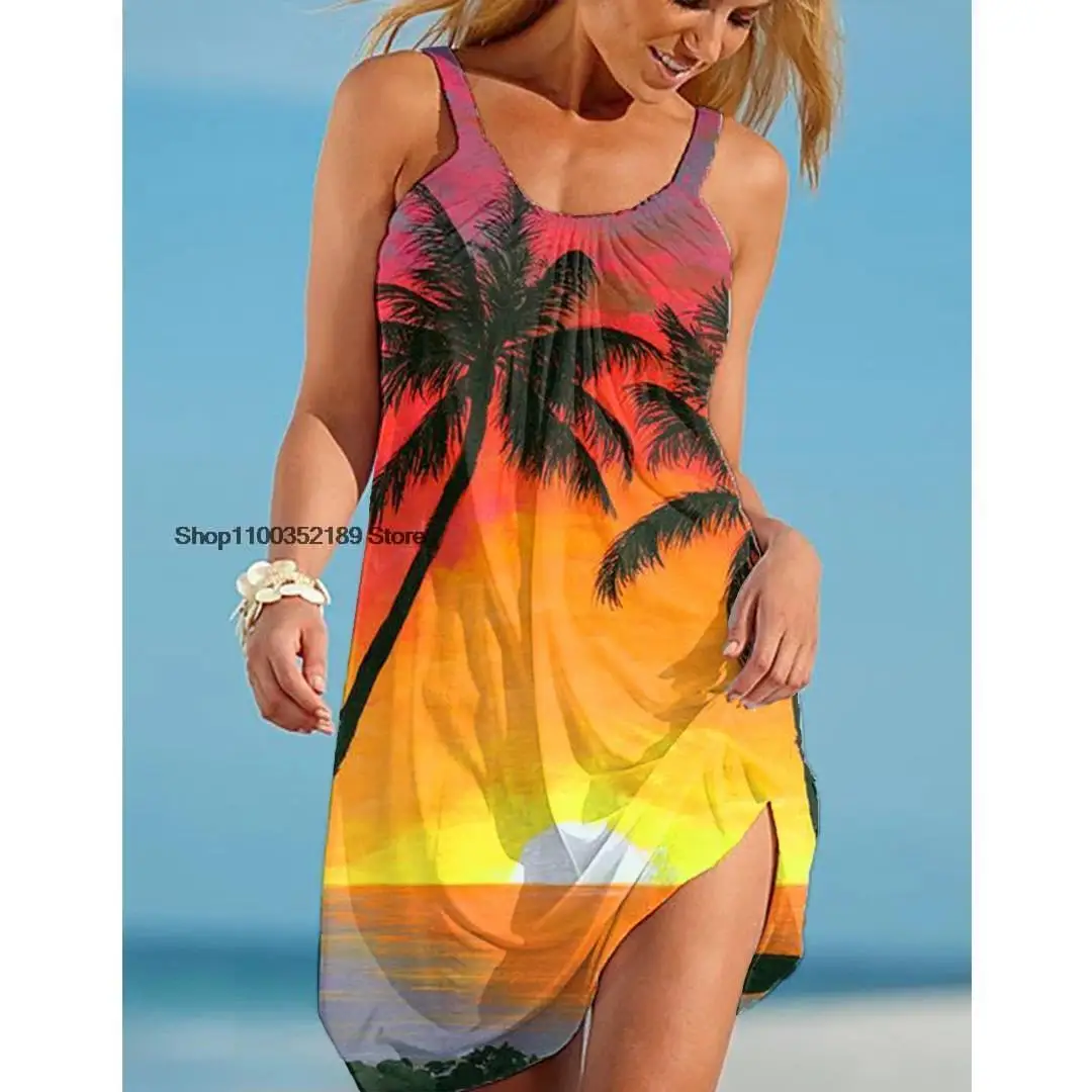 Summer Holiday Beachwear Night Dresses New Boho Nature Scenery Sexy Women Beach Dress 3D Print Off Shoulder Sleeveless Sundress
Summer Holiday Beachwear Night Dresses New Boho Nature Scenery Sexy Women Beach Dress 3D Print Off Shoulder Sleeveless Sundress