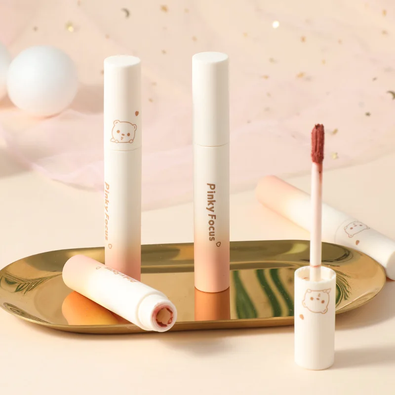 Красивый макияж Pinkyfocus, блестящий блеск для губ с медведем, стойкая темная кожа, Кристальный желе, увлажняющая эротическая помада 
Красивый макияж Pinkyfocus, блестящий блеск для губ с медведем, стойкая темная кожа, Кристальный желе, увлажняющая эротическая помада