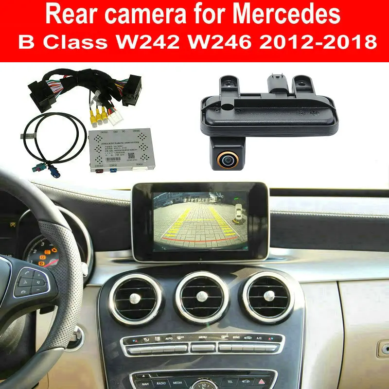

Rear Camera For Mercedes Benz B Class W242 W246 Front View Backup CAM with Trunk Handle Parking Guidance Reverse Interface